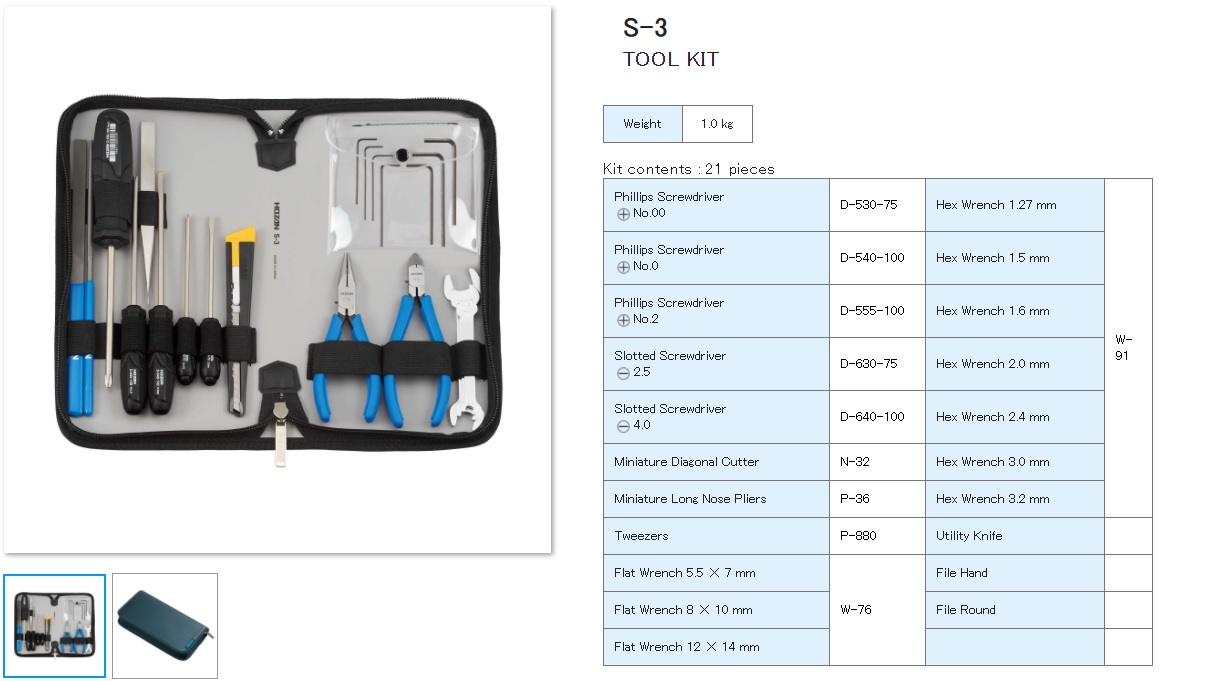 Ichiban Precision Sdn Bhd - Hozan - HOZAN TOOL KIT